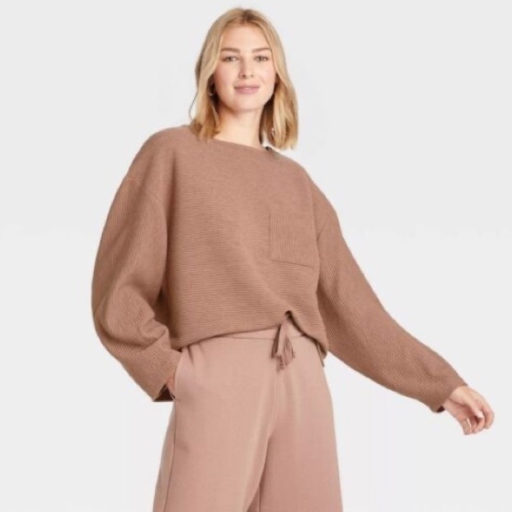 Tan Corded Pocket Long Sleeve Shirt